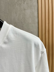 LV T-SHIRT IN WHITE PURE COTTON WITH EMBROIDERED LOGO 238773