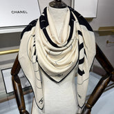 CHANEL 25S SCARF 140 IN SILK 732177