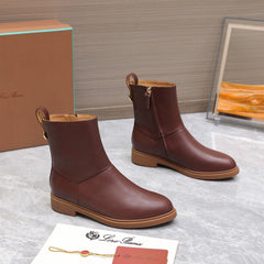 LP 25S KILDA ANKLE BOOT IN WINE BROWN CALFSKIN