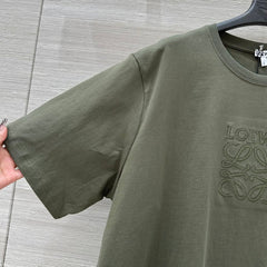 Loewe 25 Relaxed Fit T-shirt Khaki Green Cotton