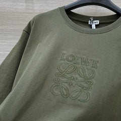 Loewe 25 Relaxed Fit T-shirt Khaki Green Cotton