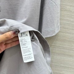 Loewe 25 Relaxed Fit T-shirt Light Grey Cotton