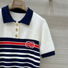 GUCCI SHORT-SLEEVE KNIT TOP 138