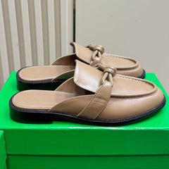 ASTAIRE MULE IN LIGHT BROWN CALFSKIN