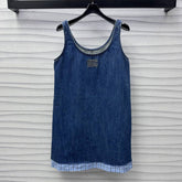 Miu Blue Denim Mini Dress
