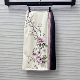 DIOR PRINTED STRAIGHT SKIRT 272228