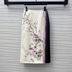 DIOR PRINTED STRAIGHT SKIRT 272228