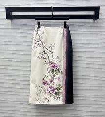 DIOR PRINTED STRAIGHT SKIRT 272228