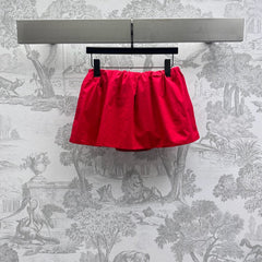 MIUMIU PLEATED DRAWSTRING MINI SKIRT 267801