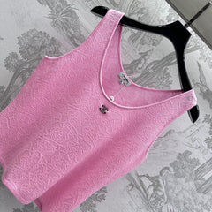 CHANEL SLEEVELESS KNIT TOP 263690