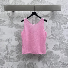 CHANEL SLEEVELESS KNIT TOP 263690