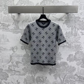 CHANEL GREY SHORT-SLEEVE TOP 263677