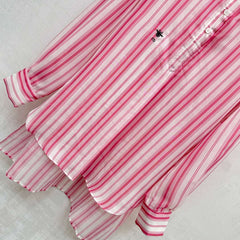 DIOR 25S STAND COLLAR STRIPED SHIRT 264617