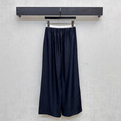 MIU 25S WIDE LEG PANTS WITH DRAWSTRING 264585