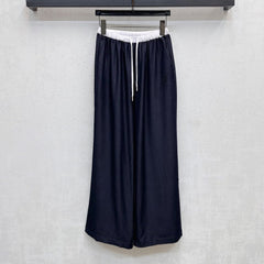 MIU 25S WIDE LEG PANTS WITH DRAWSTRING 264585