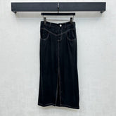 CHANEL HIGH-WAIST SKIRT WITH CUT-OUT HEM 274765