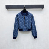 LV DENIM JACKET WITH LOGO PRINT 274801