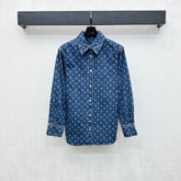 LV LASER-CUT DENIM SHIRT 274789