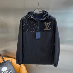 LV HOODED JACKET BLACK 238903