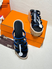 ISABELLA SANDAL BLACK CALFSKIN