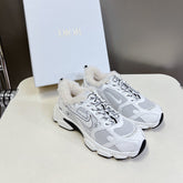 DIOR CHRONO SNEAKER 25S IN WHITE LAMBSKIN AND MESH FABRIC STYLE 2