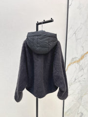 MAX MARA 25S HOODED KNIT JACKET 105