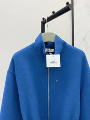 HERMES 25S STAND-COLLAR ZIP-UP JACKET 96710