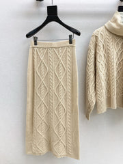 MAX MARA 25S KNIT SKIRT SET 091