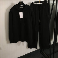 CELINE 25S HOODIE AND WIDE-LEG ELASTIC PANTS SET 0108