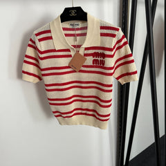 MIUMIU KNIT POLO SHIRT STYLE 387