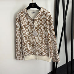 HERMES 25S REVERSIBLE CASHMERE SWEATER JACKET 113