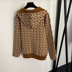 HERMES 25S REVERSIBLE CASHMERE SWEATER JACKET 114