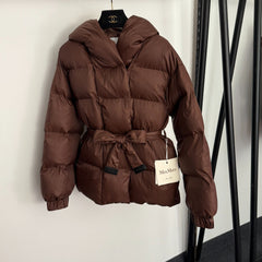 MAX MARA 25S LONG-SLEEVE COTTON HOODED JACKET 222