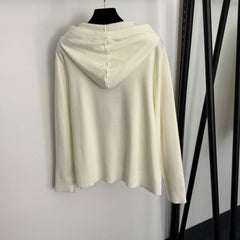 MAX MARA 25S HOODED LONG-SLEEVE KNIT SWEATSHIR 048