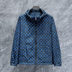 LV COBALT BLUE MIX BLACK MONOGRAM JACKET 239572