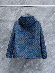 LV COBALT BLUE MIX BLACK MONOGRAM JACKET 239572