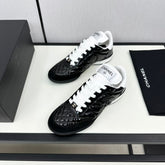 SPORTS SHOES IN GLOSSY BLACK CALFSKIN