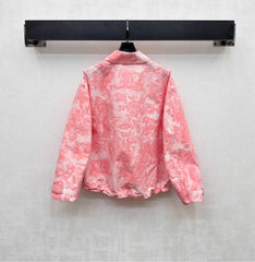 DIOR JACKET WITH TURN-DOWN COLLAR IN PINK