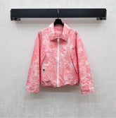 DIOR JACKET WITH TURN-DOWN COLLAR IN PINK
