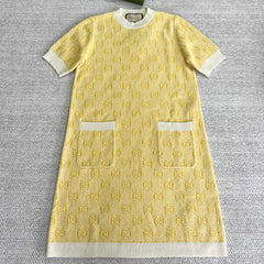 GUCCI SHORT-SLEEVE KNIT DRESS STYLE 70