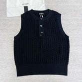 CC Vest Black Wool