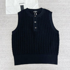 CC Vest Black Wool