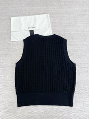 CC Vest Black Wool