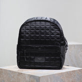 BACKPACK 37 IN BLACK PLAID NYLON