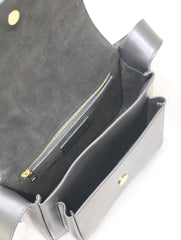 NIKI BABY 22 IN BLACK CALFSKIN GOLD LOGO