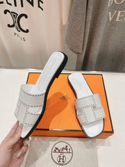 Idioma Sandal White Calfskin