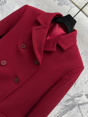 Gucci Suit Jacket Red Wool
