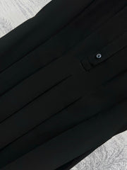 Loewe 25 Sleeveless Pleated Shirt Black Polyester Fiber