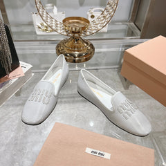 SLIP-ON SHOES WHITE COWHIDE