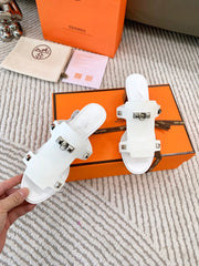 INVINCIBLE 50 SANDAL IN WHITE CALFSKIN